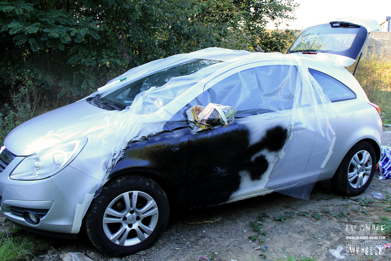 Left side with plastic protection